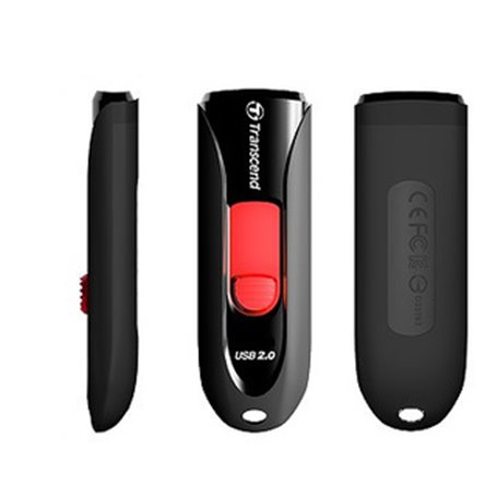 Transcend JetFlash 590 32GB lecteur USB flash 32 Go USB Type-A 2.0 Noir