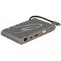 DeLOCK 87297 station d'accueil USB 3.2 Gen 2 (3.1 Gen 2) Type-C Gris