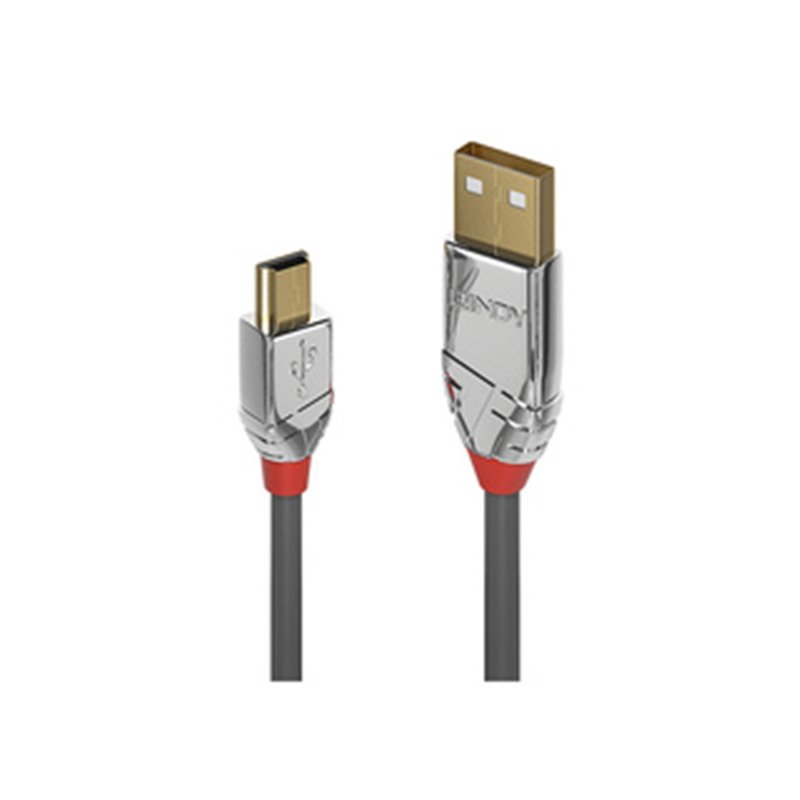 Lindy 36630 câble USB 0,5 m USB 2.0 USB A Mini-USB B Gris