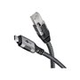 Goobay 70697 changeur de genre de câble USB C RJ-45 Noir