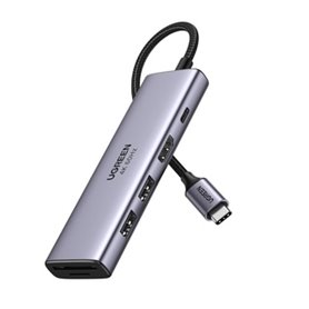 Ugreen 6-in-1 USB-C Hub USB Type-C Argent