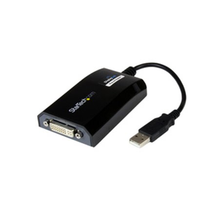 StarTech.com Adaptateur USB vers DVI - 1920x1200 - Carte Graphique et Vidéo Externe - Câble Adaptateur d'Écran Double - Compatib