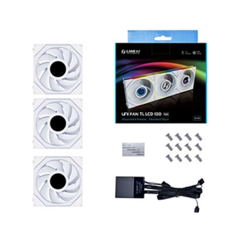 Ventilateur PC Alphacool Rise Aurora 12cm - Blanc