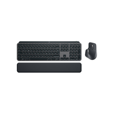 Logitech MX Keys S Combo clavier Souris incluse Bureau RF sans fil + Bluetooth QWERTZ Allemand Graphite