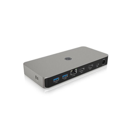 ICY BOX IB-DK2880-C41 Avec fil USB4 Anthracite