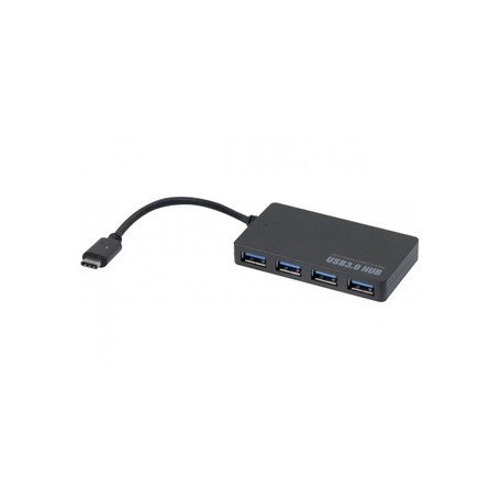 Hypertec 021308-HY hub & concentrateur USB 3.2 Gen 1 (3.1 Gen 1) Type-C 5000 Mbit/s Noir