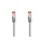 Nedis CCGL85221GY10 câble de réseau Gris 1 m Cat6 SF/UTP (S-FTP)