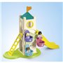 PLAYMOBIL Junior 71703 Aire de jeux avec toboggan géant Comprend cinq personnages, un toboggan et des accessoires - Des