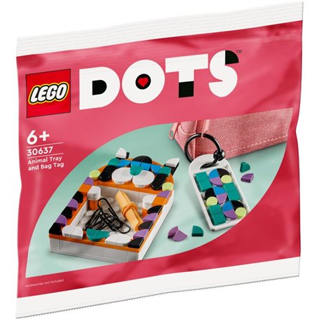 LEGO Dots Sac Polybag-Plateau de rangement & Porte-clés (30637)