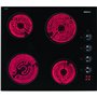 BEKO HIC64100 Plaque vitrocéramique 4 de foyer - Noir - 58 cm