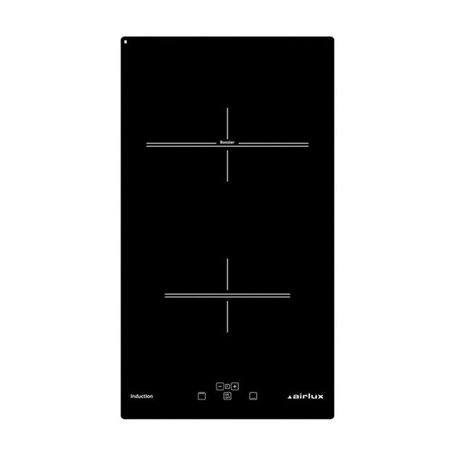 AIRLUX ATI322BK Domino induction - 2 foyer(s) - Touches sensitives - Noir - 29 cm