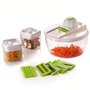 Herzberg Cooking Herzberg HG-8032 : Trancheuse à légumes avec bol et ensemble de récipients de stockage