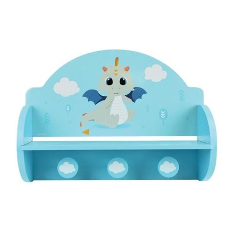 FUN HOUSE Leon le Dragon 713338 ETAGERE PORTEMANTEAU Dimensions : +- H. 33 x L. 46 x P. 15 cm pour enfant