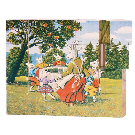 GOKI Wooden Block Puzzle Fairy Tales