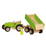 GOKI Wooden Tractor with trailer