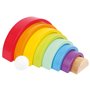 Small Foot - Wooden Building Blocks Rainbow