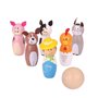 BIGJIGS Wooden Bowlingset Farm