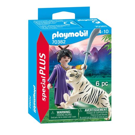 Playmobil Special Plus 70382 Combattante ninja et tigre