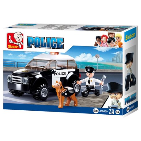 Sluban Police Car with Dog