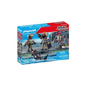 Playmobil City Action 71146 Equipe forces spéciales avec bandit Playmobil City Action 71146 Equipe forces spéciales avec bandit