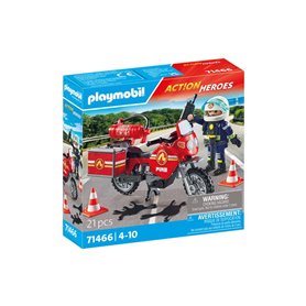 Playmobil Action Heroes 71466 Pompier et moto Playmobil Action Heroes 71466 Pompier et moto
