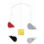 Flensted Mobiles Cheesemice rouge/gris