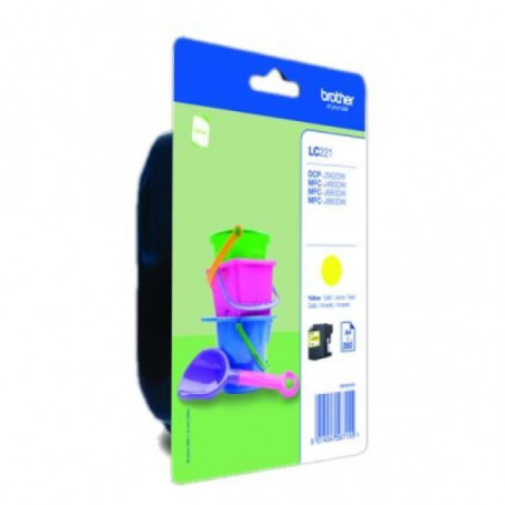 Cartouche d'encre originale Brother LC221YBP Jaune 21,99 €