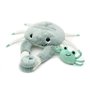 Peluche Ptipotos-crabe maman bebe menthe
