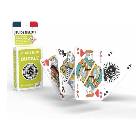 un jeu de belote ducale 32 cartes