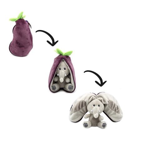 Flipetz - Velvet l'éléphant/aubergine
