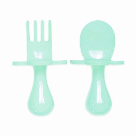 Set de 2 couverts ergonommiques Vert