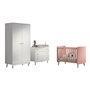 Billy set Commode armoire blanc lit rose