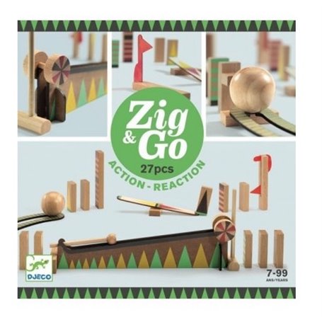 Zig & Go big ball 27 pièces bois