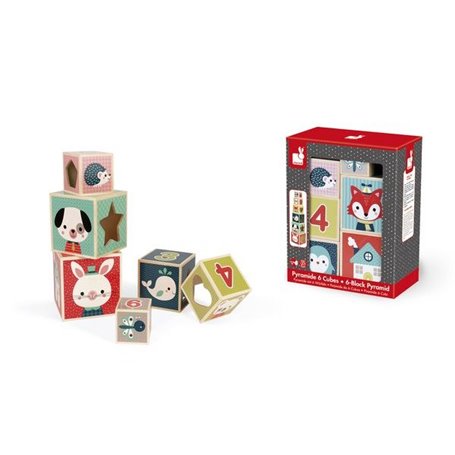 Pyramide 6 cubes Baby Forest