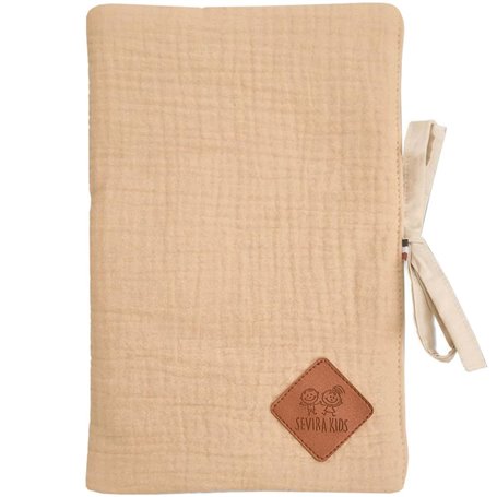 Protège carnet de santé - Jeanne - biscuit