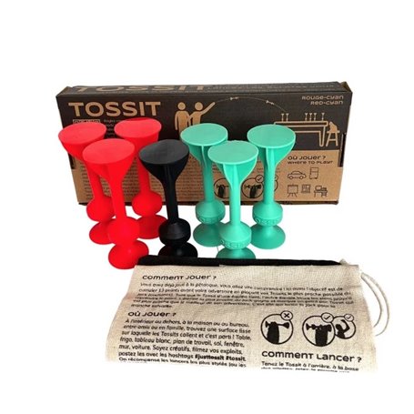 Tossit Rouge et cyan jeu d 'adresse