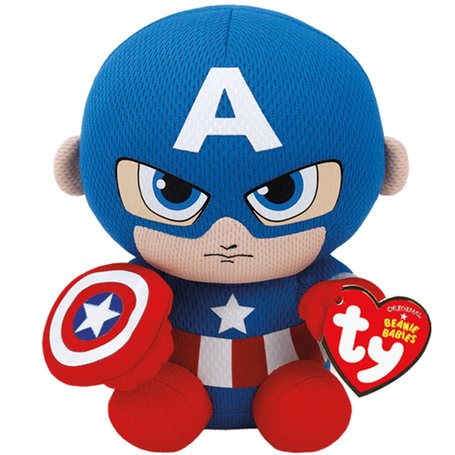 Marvel Beanie Babies Small - Captain America