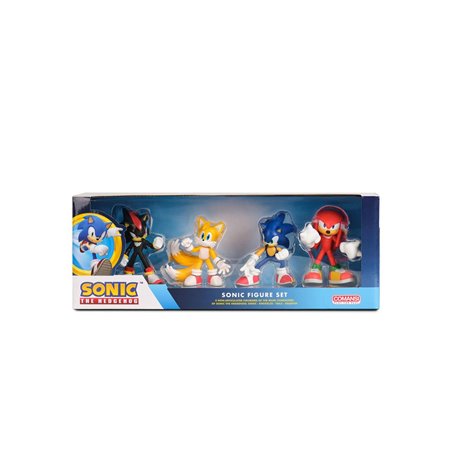 Set 4 figurines Sonic avec Sonic Shadow Knuckles Tails