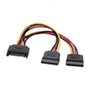 2 m SATA 15 broches 2 x SATA 15 broches Noir
