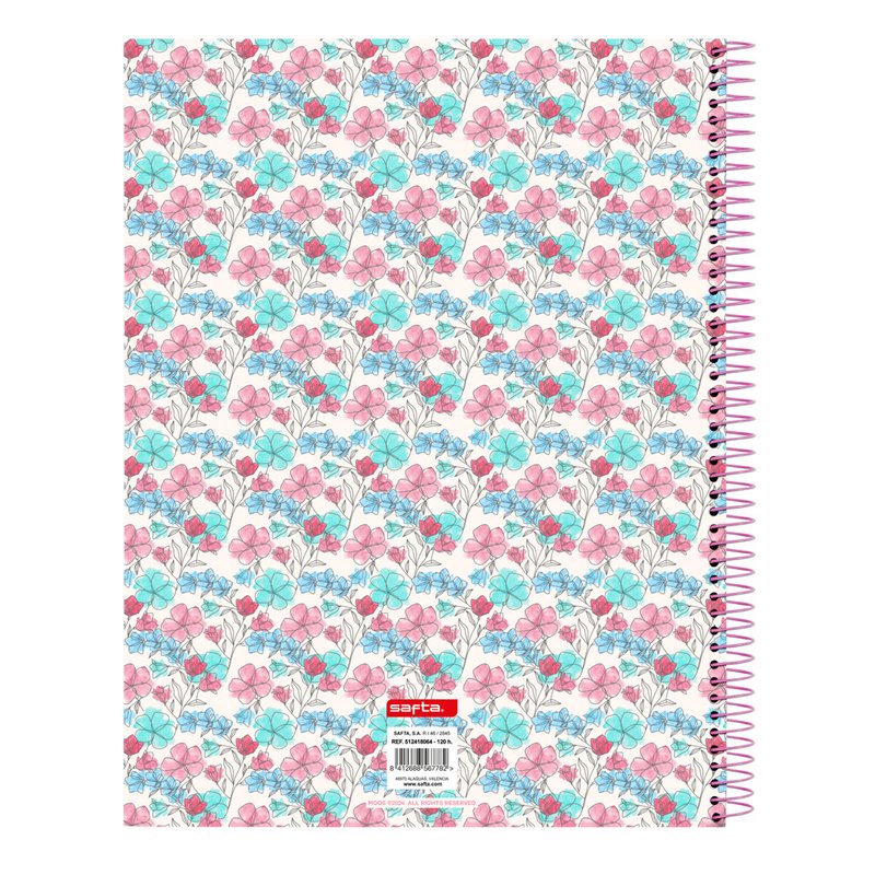 Image secondaire de Carnet Moos Flores Multicouleur A4 120 Volets