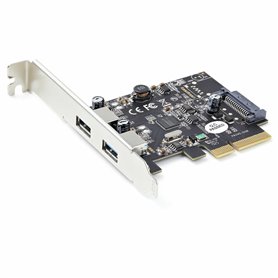 StarTech.com Carte PCIe 2 Ports USB - 10Gbps/port - Carte Contrôleur Hôte USB 3.2 Gen 2 Type-A PCI Express 3.0 x2 - Carte Adapta