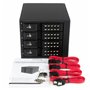 StarTech.com Rack amovible / Backplane sans tiroir pour 4x HDD SAS II/SATA III 6Gb/s de 3,5" avec échange à chaud - Alum