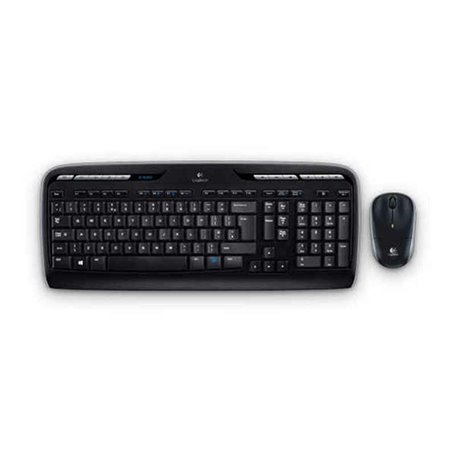 Logitech Wireless Combo MK330 clavier Souris incluse USB QWERTY Espagnole Noir
