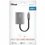 Trust 24136 lecteur de carte mémoire USB 3.2 Gen 1 (3.1 Gen 1) Type-C Aluminium