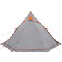 vidaXL Tente de camping tipi 5 personnes gris imperméable