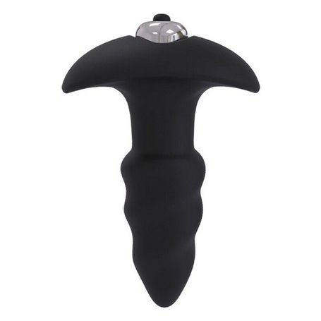 Plug Anal S Pleasures Wave Noir Noir/Argenté