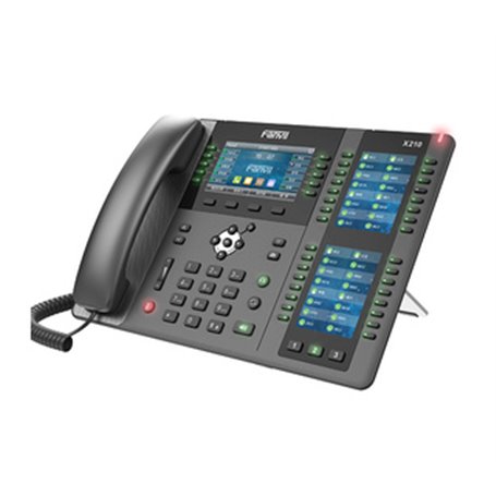 Fanvil X210 téléphone fixe Noir 20 lignes LCD