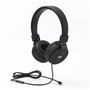 Casque filaire noir avec micro c ble 1.20m arceau rglable 24,92 €