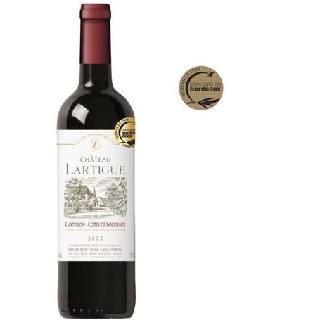 Château Lartigue 2022 Castillon-Côtes de Bordeaux - Vin rouge de Bordeaux