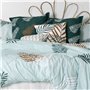 Housse de Couette HappyFriday Blanc Foliage mint  Multicouleur 180 x 220 cm